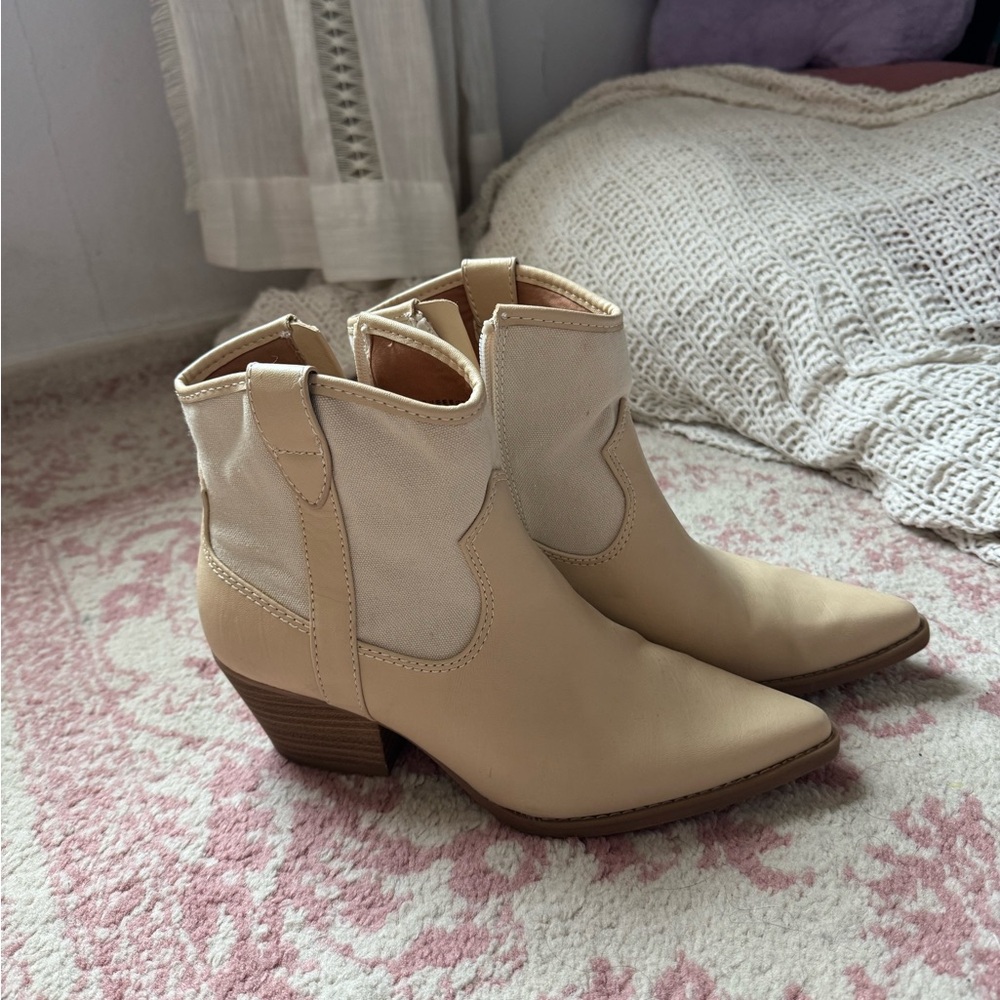 wild fable cream cowboy booties